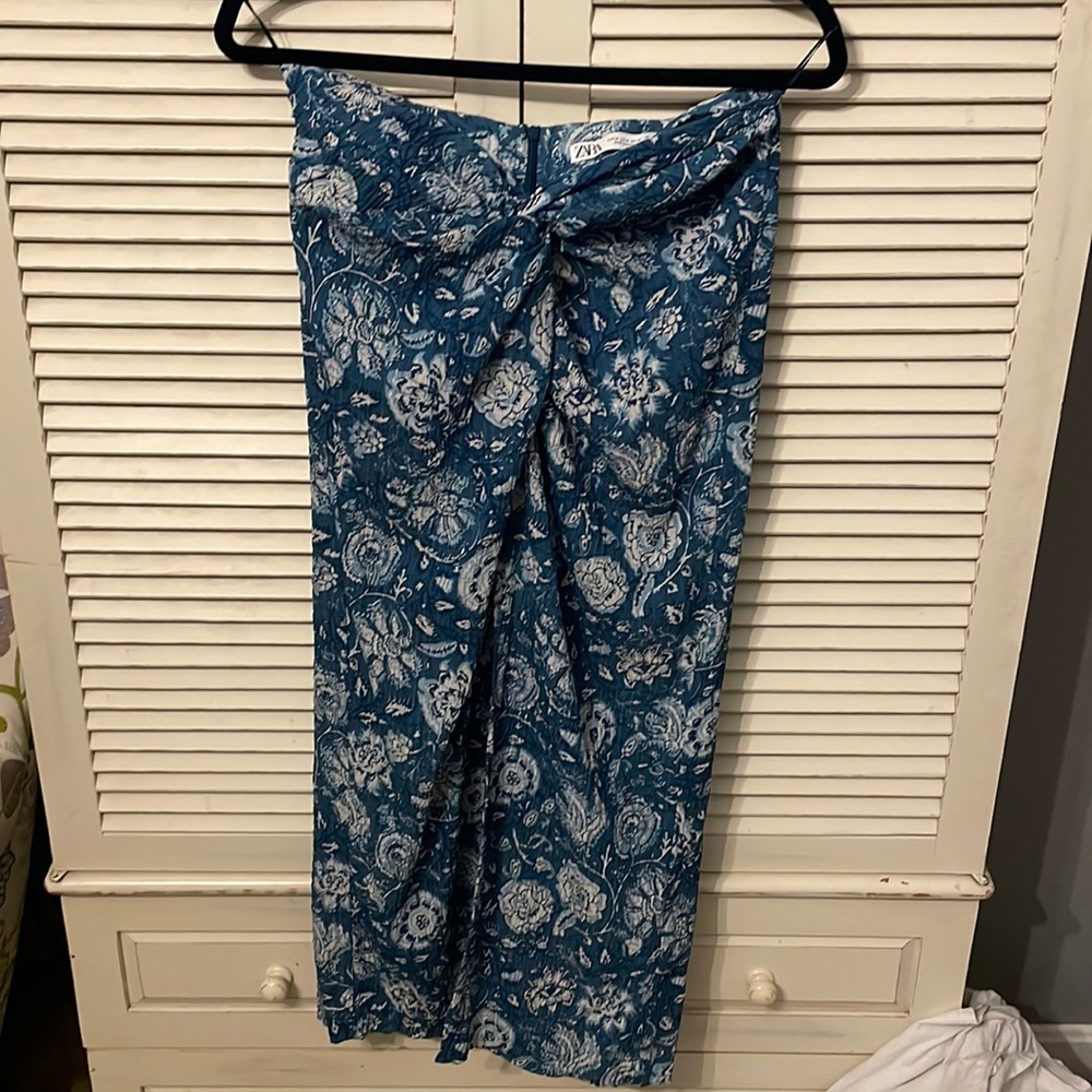 Zara front slit skirt
